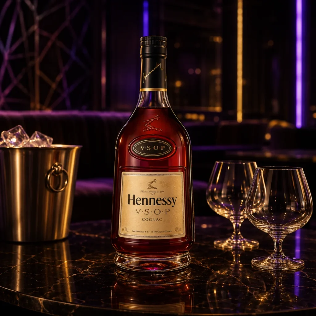 Hennessy V.S.O.P bottle service creative for the Platinum VIP Party Package