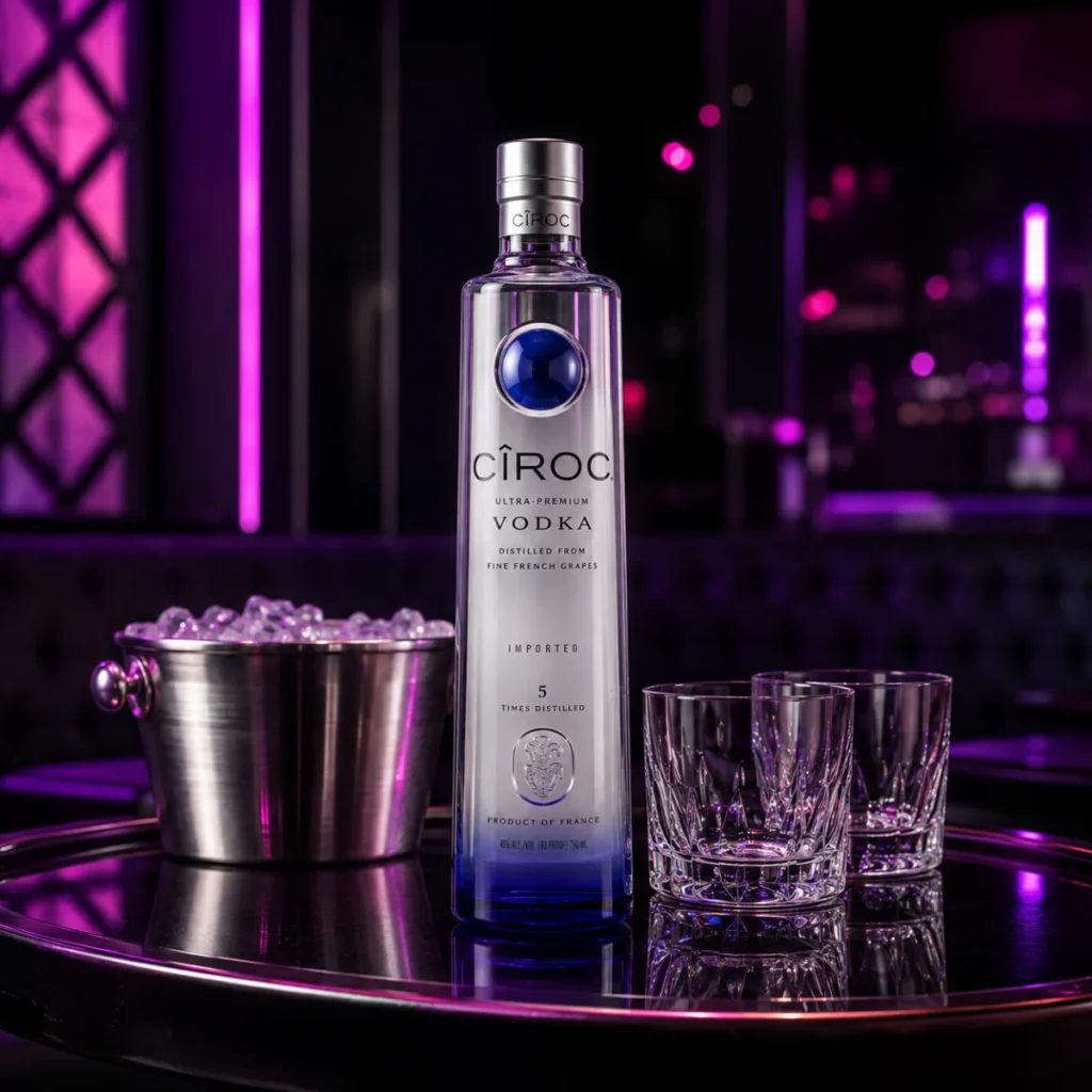 CÎROC Vodka bottle service creative for the Silver VIP Party Package